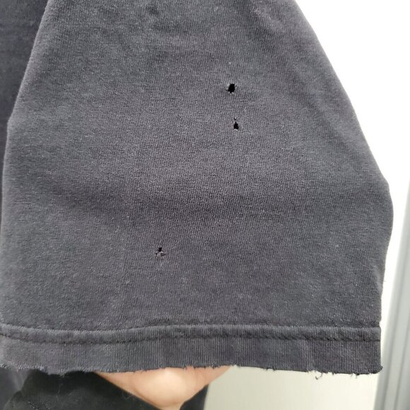 Megadeth Arsenal Vintage 90s Y2K Black Trashed Ripped Heavy Metal Grail Tee‎ L - Picture 7 of 9